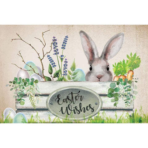 Easter Garden I Gold Ornate Wood Framed Art Print with Double Matting by ND Art