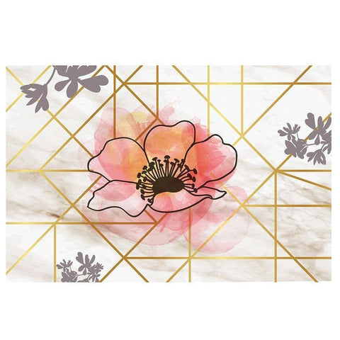 Spring Elegance I White Modern Wood Framed Art Print by ND Art