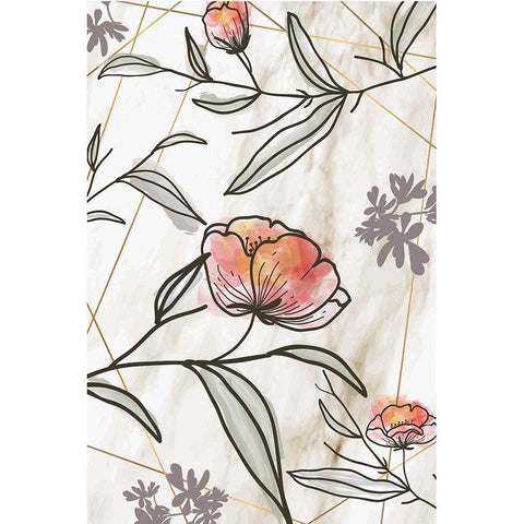 Spring Elegance III Gold Ornate Wood Framed Art Print with Double Matting by ND Art