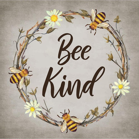 Bee and Willow Black Modern Wood Framed Art Print by ND Art