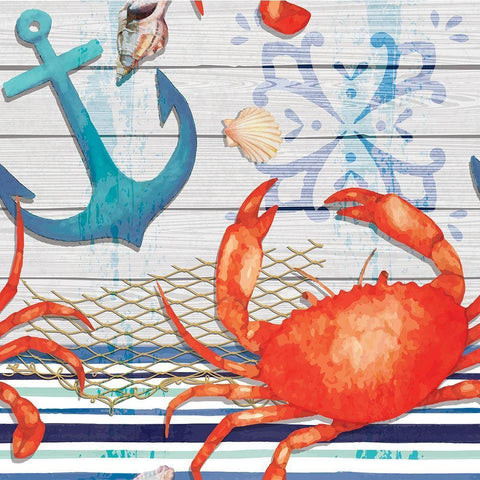 New England Pattern Black Modern Wood Framed Art Print with Double Matting by ND Art