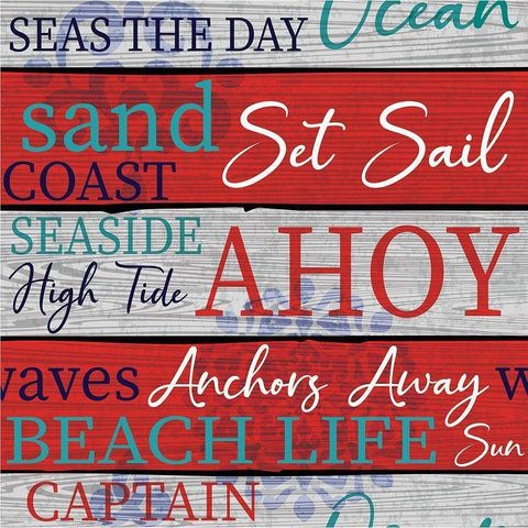 New England Pattern III Black Modern Wood Framed Art Print with Double Matting by ND Art