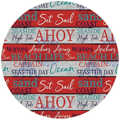 New England Plate I White Modern Wood Framed Art Print with Double Matting by ND Art