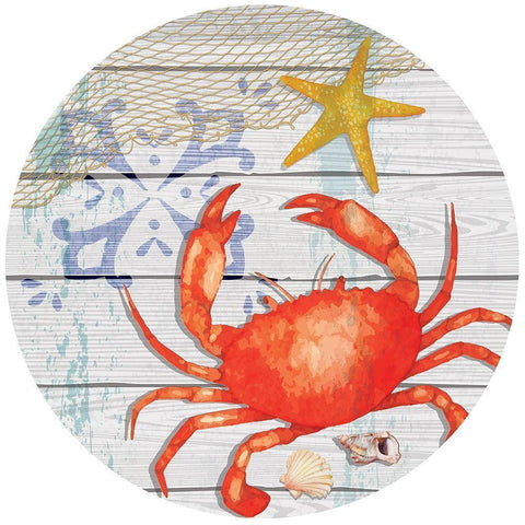 New England Plate III Black Modern Wood Framed Art Print with Double Matting by ND Art