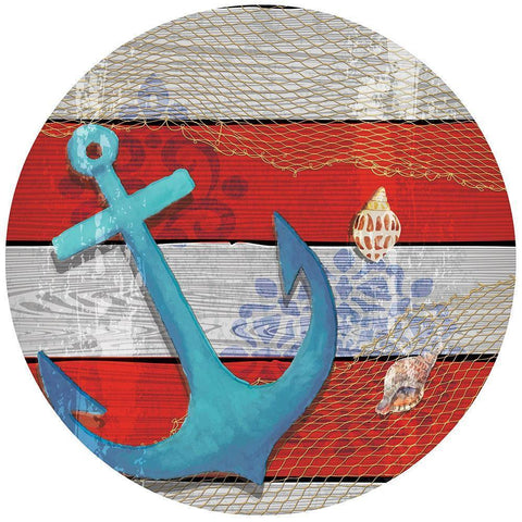 New England Plate IV Gold Ornate Wood Framed Art Print with Double Matting by ND Art