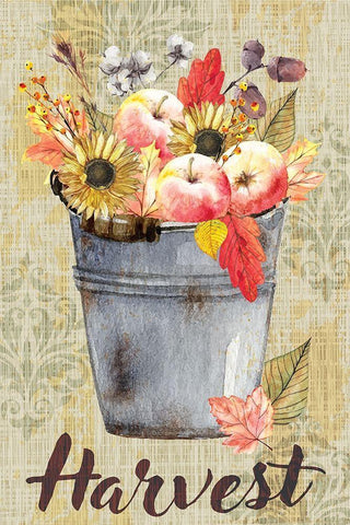 Harvest Black Ornate Wood Framed Art Print with Double Matting by ND Art