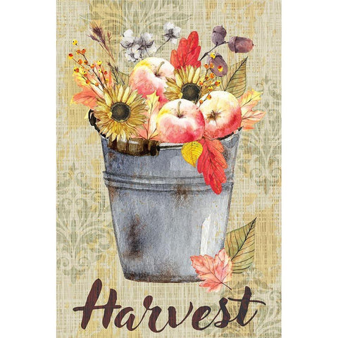 Harvest Gold Ornate Wood Framed Art Print with Double Matting by ND Art