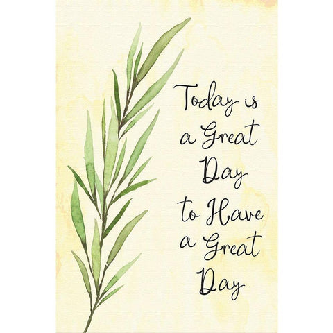 Great Day Black Modern Wood Framed Art Print by ND Art