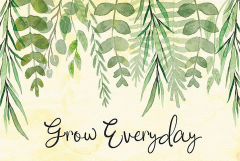 Grow Everyday Black Ornate Wood Framed Art Print with Double Matting by ND Art