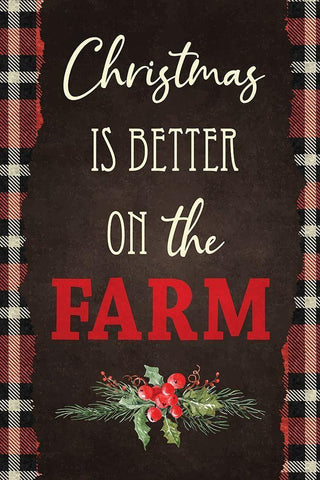 Christmas Is White Modern Wood Framed Art Print with Double Matting by ND Art