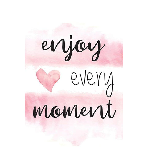 Enjoy Every Moment Gold Ornate Wood Framed Art Print with Double Matting by ND Art