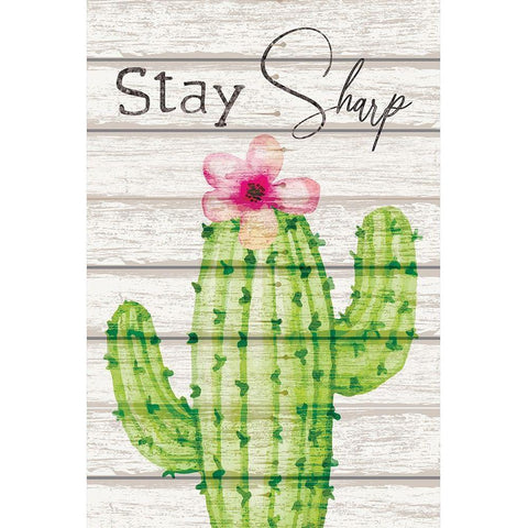 Stay Sharp White Modern Wood Framed Art Print by ND Art