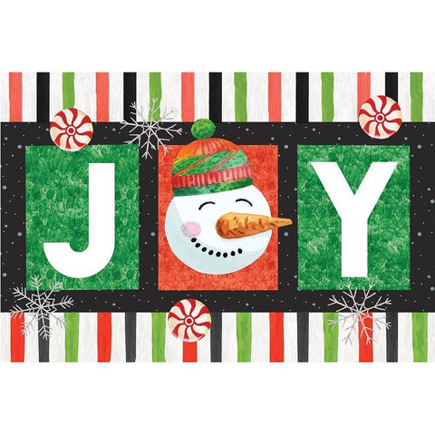 Joy White Modern Wood Framed Art Print by ND Art