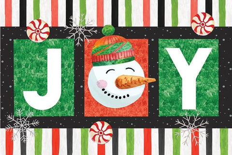 Joy White Modern Wood Framed Art Print with Double Matting by ND Art