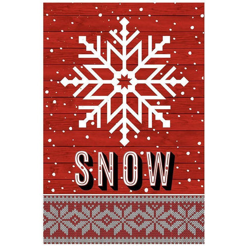 Snow Flake Gold Ornate Wood Framed Art Print with Double Matting by ND Art