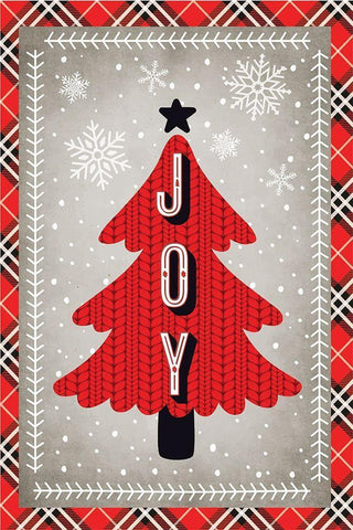 Joy White Modern Wood Framed Art Print with Double Matting by ND Art