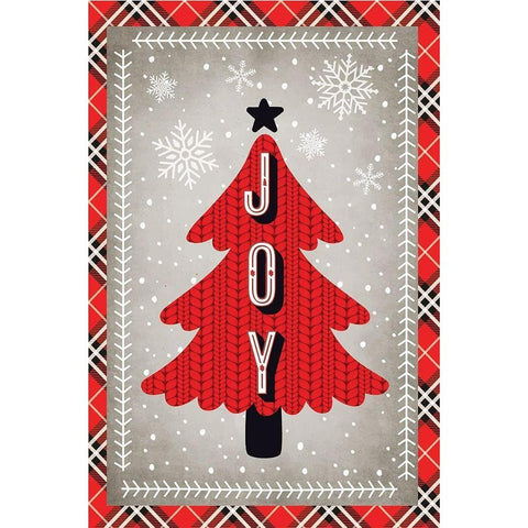 Joy Black Modern Wood Framed Art Print with Double Matting by ND Art