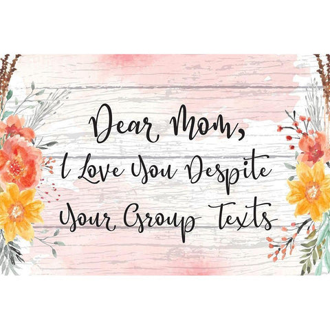 Group Texts White Modern Wood Framed Art Print by ND Art