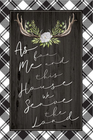 As For Me White Modern Wood Framed Art Print with Double Matting by ND Art