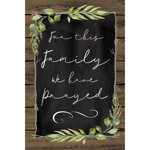 We Have Prayed White Modern Wood Framed Art Print by ND Art