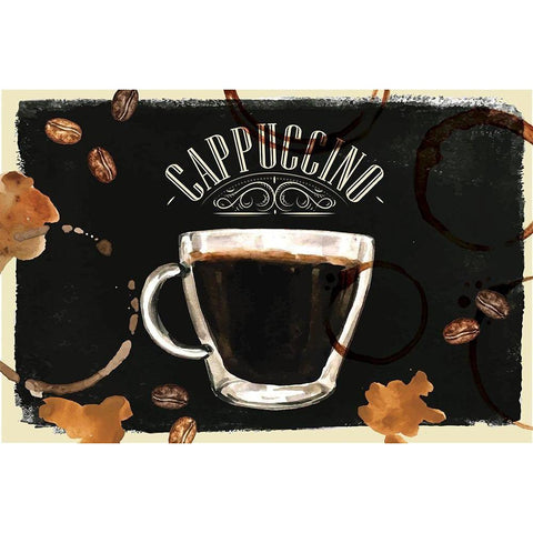 Cappuccino Gold Ornate Wood Framed Art Print with Double Matting by ND Art