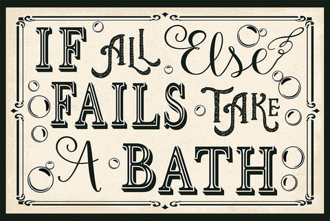 If All Else Fails Black Ornate Wood Framed Art Print with Double Matting by ND Art