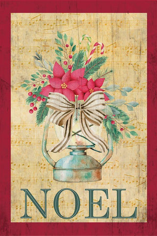 Noel Black Ornate Wood Framed Art Print with Double Matting by ND Art