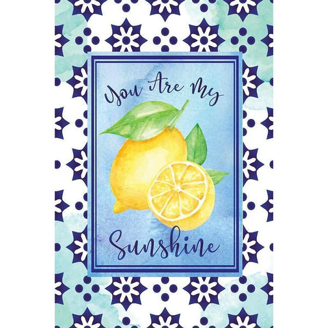 My Sunshine Gold Ornate Wood Framed Art Print with Double Matting by ND Art