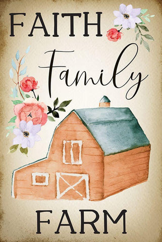 Farmhouse Floral IV Black Ornate Wood Framed Art Print with Double Matting by ND Art