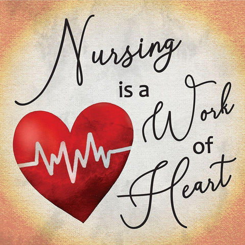 Nurse I White Modern Wood Framed Art Print by ND Art