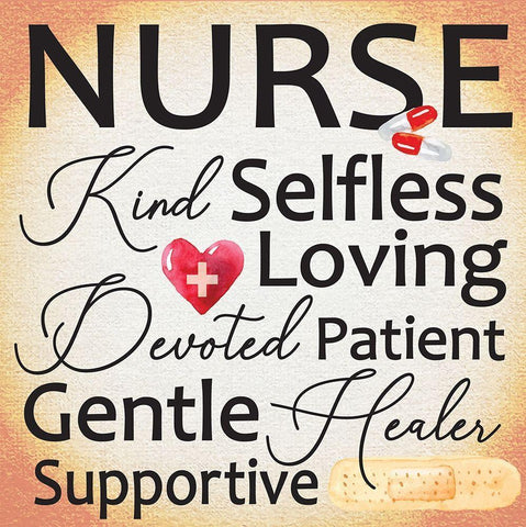 Nurse III Black Ornate Wood Framed Art Print with Double Matting by ND Art