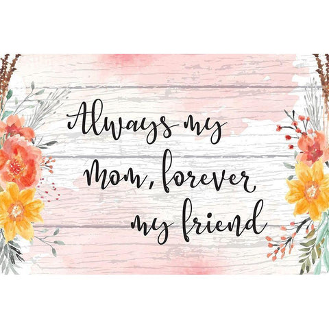 Always My Mother Gold Ornate Wood Framed Art Print with Double Matting by ND Art