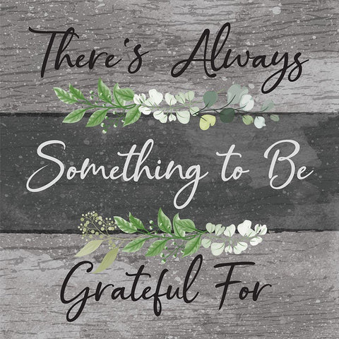 Grateful Black Ornate Wood Framed Art Print with Double Matting by ND Art