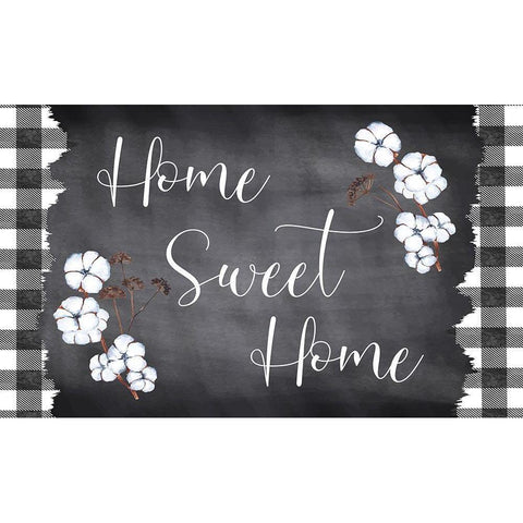Home Sweet Home White Modern Wood Framed Art Print by ND Art