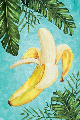 Bananas III Black Ornate Wood Framed Art Print with Double Matting by ND Art