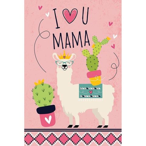 Heart Mama Gold Ornate Wood Framed Art Print with Double Matting by ND Art