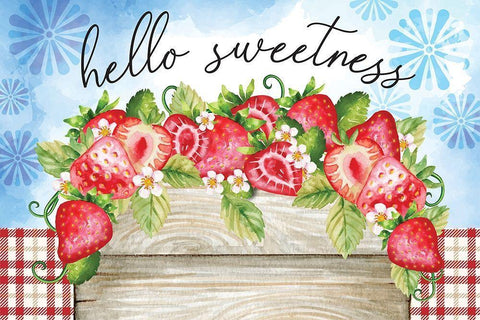 Hello Sweetness Black Ornate Wood Framed Art Print with Double Matting by ND Art