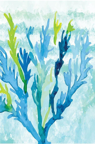 Coral Black Ornate Wood Framed Art Print with Double Matting by ND Art