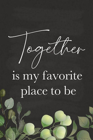 Favorite Place Black Ornate Wood Framed Art Print with Double Matting by ND Art