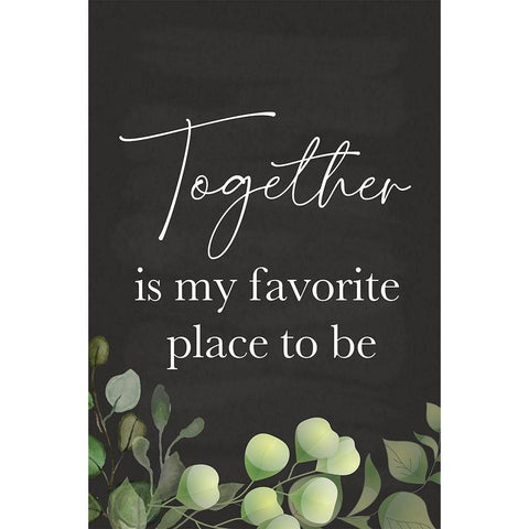 Favorite Place Black Modern Wood Framed Art Print by ND Art