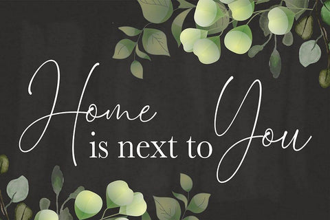 Next to You White Modern Wood Framed Art Print with Double Matting by ND Art