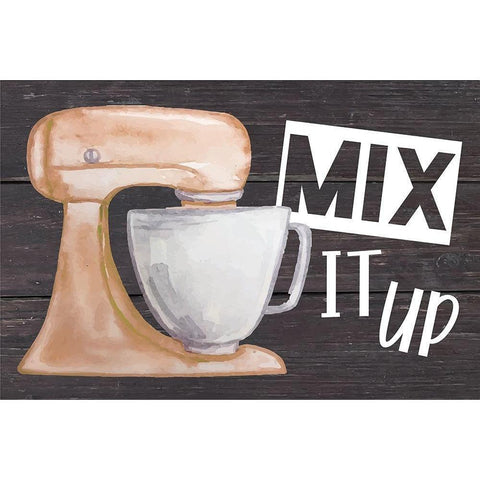 Mix It Up White Modern Wood Framed Art Print by ND Art