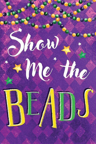 Mardi Gras VI Black Ornate Wood Framed Art Print with Double Matting by ND Art