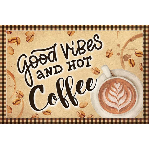 Good Vibes White Modern Wood Framed Art Print by ND Art