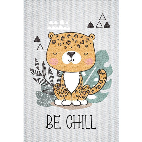 Be Chill Gold Ornate Wood Framed Art Print with Double Matting by ND Art