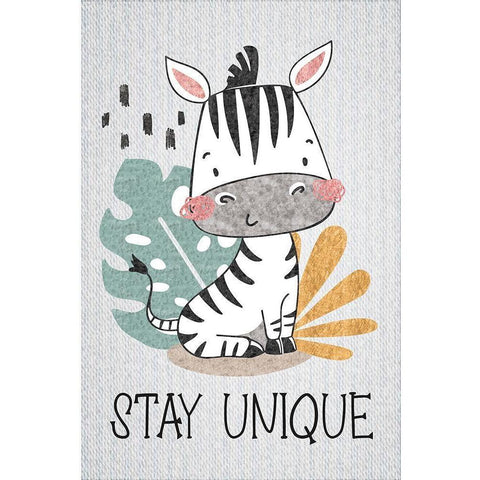 Stay Unique White Modern Wood Framed Art Print by ND Art