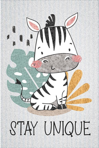 Stay Unique White Modern Wood Framed Art Print with Double Matting by ND Art