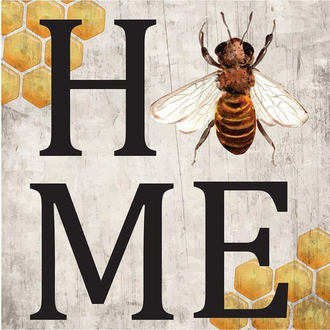 Home Sweet Home Gold Ornate Wood Framed Art Print with Double Matting by ND Art