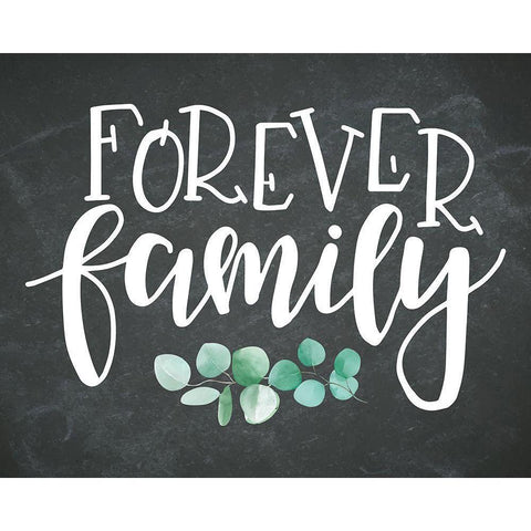 Forever Family Gold Ornate Wood Framed Art Print with Double Matting by ND Art