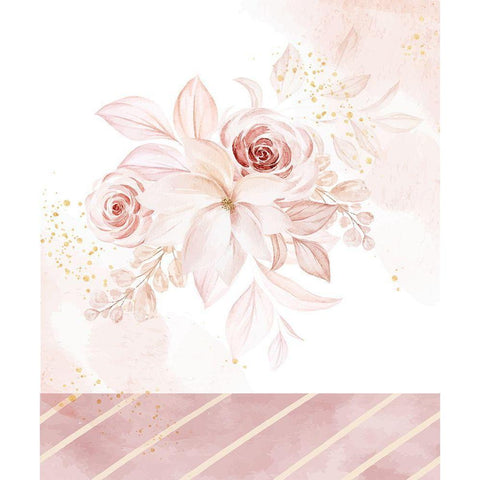 Wedding Flowers White Modern Wood Framed Art Print by ND Art